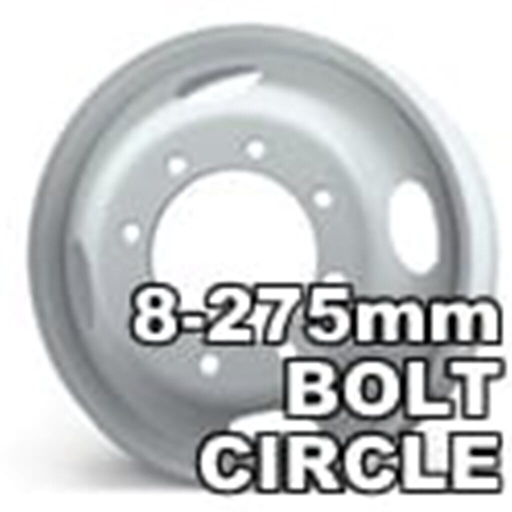 Heavy Duty Truck and Trailer Wheels using an 8-275mm Bolt Circle