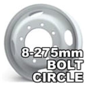 Heavy Duty Truck and Trailer Wheels using an 8-275mm Bolt Circle