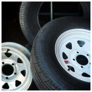 14" Trailer Wheel, Tire, and Assemblies