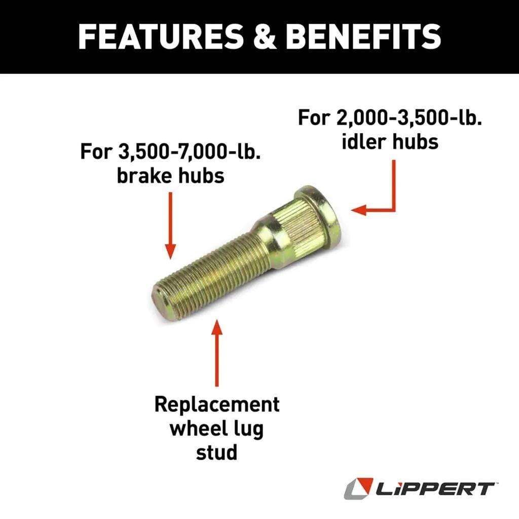 Lippert® Wheel Lug Stud - 1/2