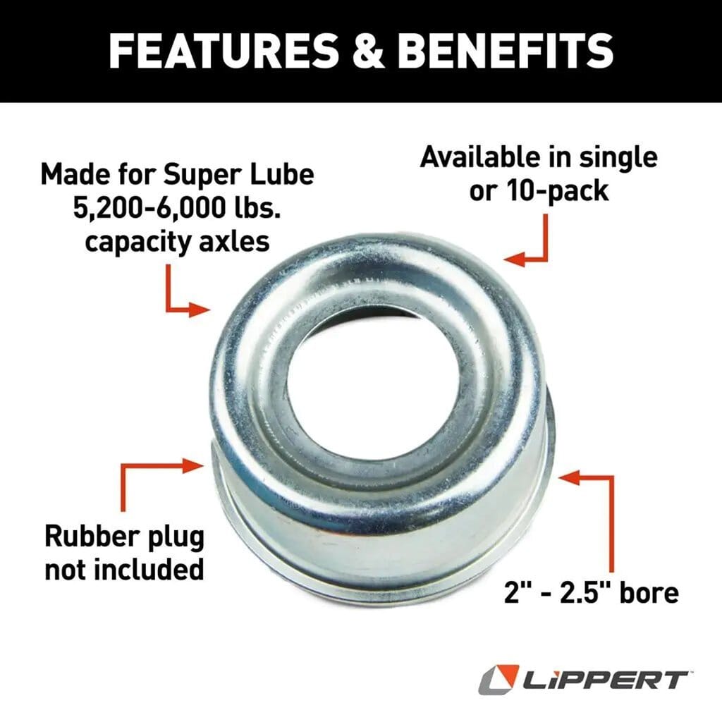 N♡a Lippert® Dust Cap for Super Lube Hub - 5,200-6,000-lb. Axles