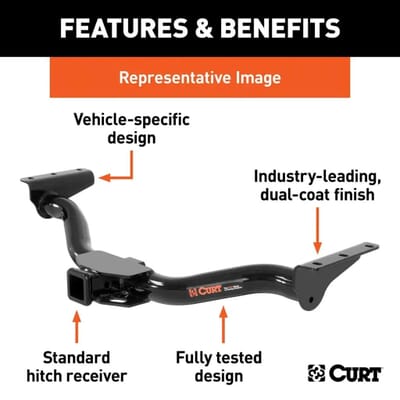 Class 3 2" Trailer Hitch Receiver For 2014-2022 Honda Pilot & Acura MDX – 6,000 Lb Capacity With Hardware