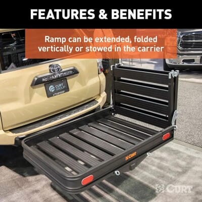 Ironmax Aluminum Cargo Carrier With Ramp 50 X 29.5 Hitch