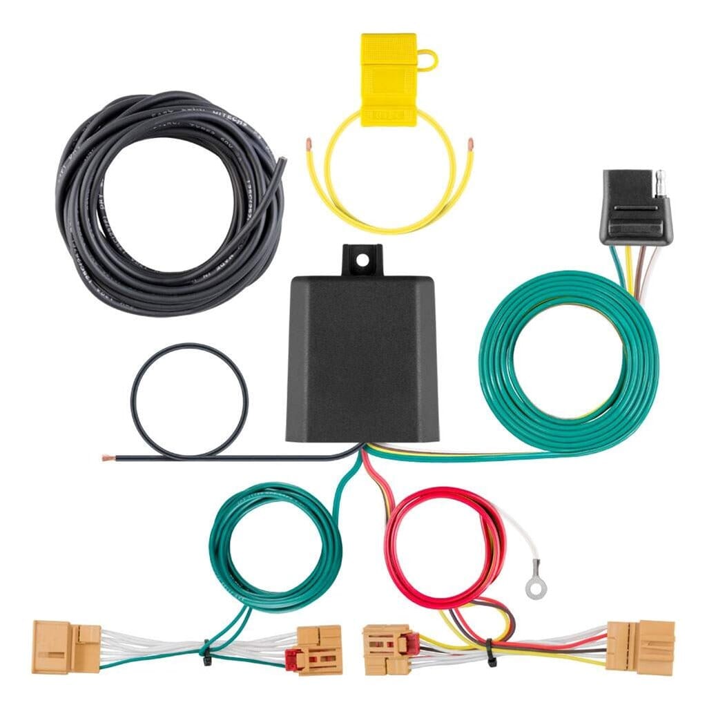 CURT Curt Custom Wiring Harness, 4-Way Flat Output, Select