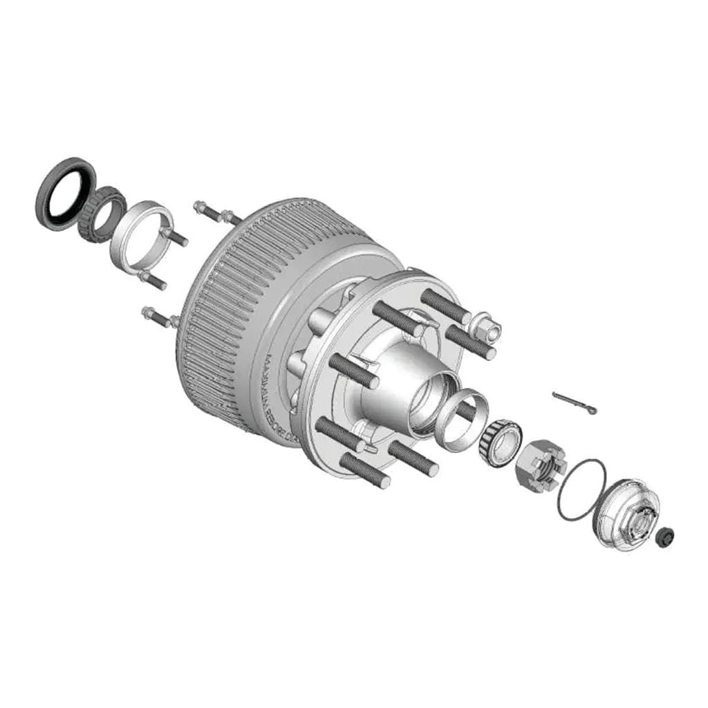 Lippert® Trailer Axle Oil and Dust Cap with Set Screw - 8,000 lbs