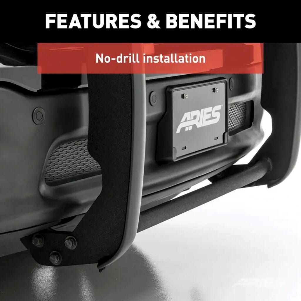Aries Black Steel Grille Guard, Select Nissan Xterra - 9048