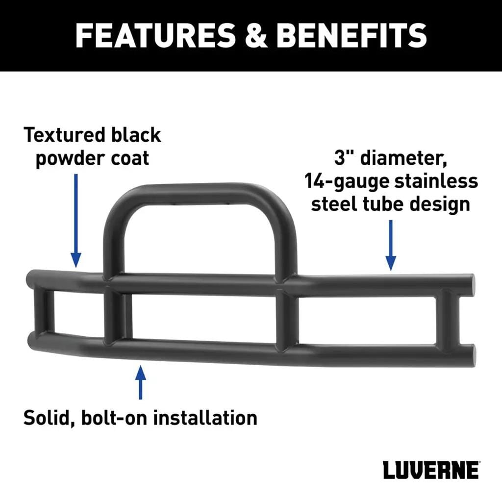 Luverne Tuff Guard Black Stainless Van Grille Guard, Select Ford