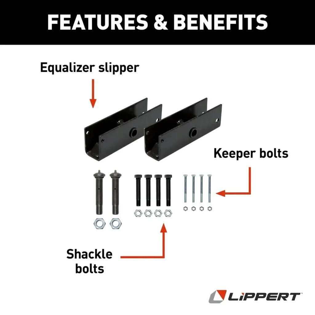 ⚠️ SOG Lippert® Trailer Axle Attaching Parts for 7,000-8,000-lb.Slipper