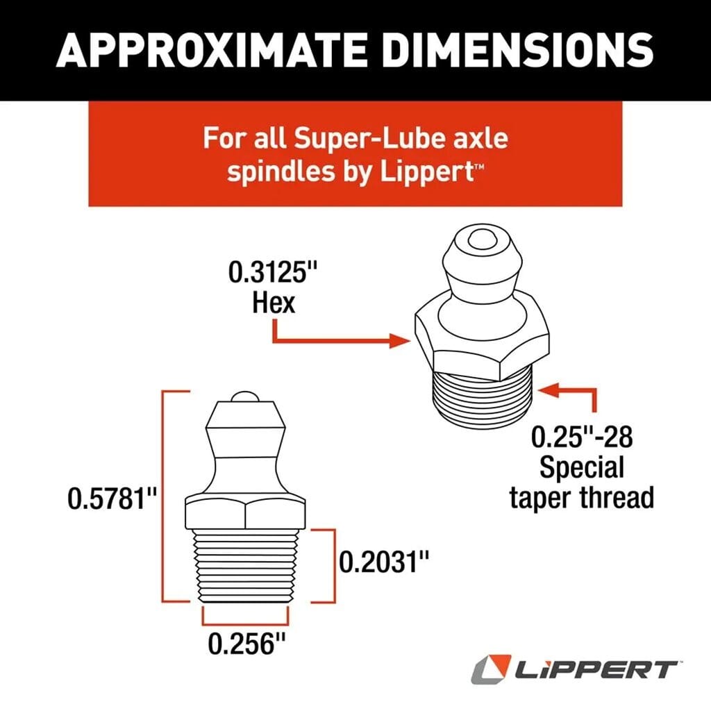 Lippert® Grease Zerk - 122255 | Southwest Wheel®