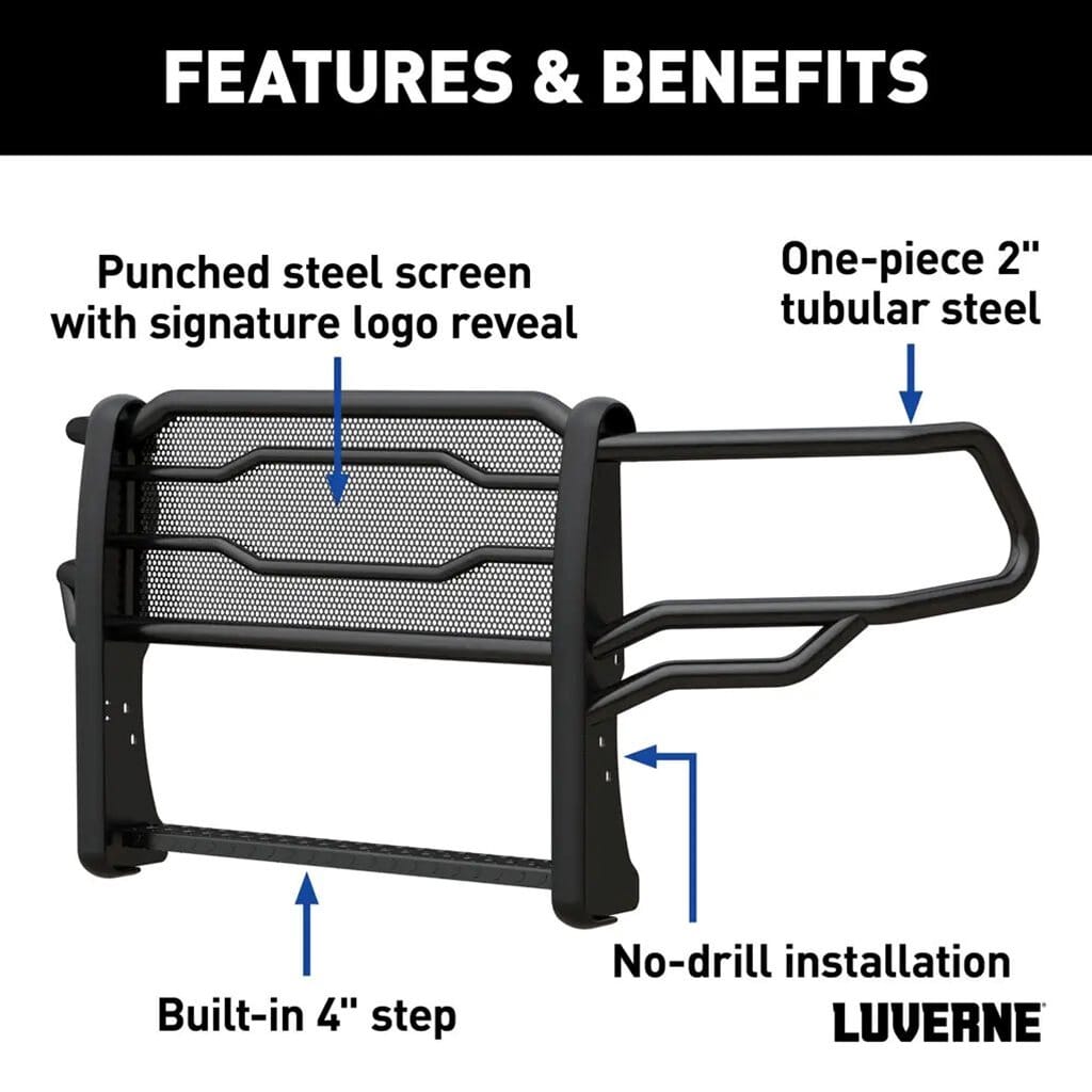 Luverne LUVERNE Prowler Max Black Steel Grille Guard, Select Ram