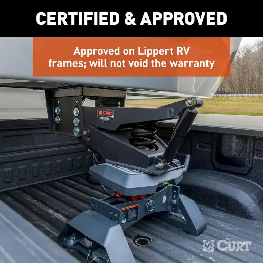 CURT MAP CURT Helux Coil-Spring 5th Wheel Pin Box, 2,600 lbs. Pin