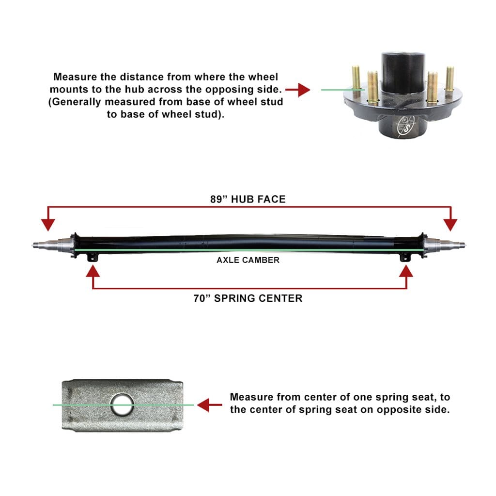 Dexter Trailer Axle 7,000 lb. Standard Spring Dexter® Trailer Axle