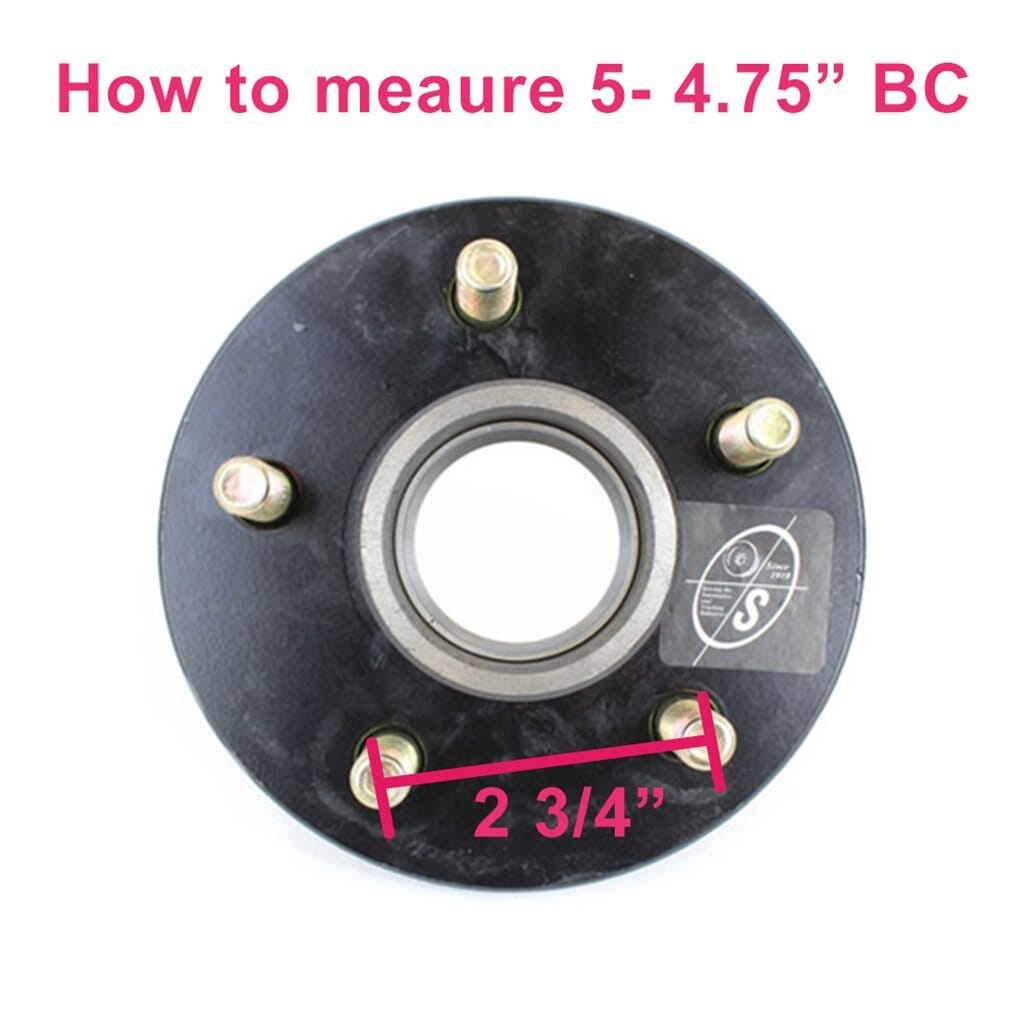 2 Trailer Idler Hub Kits – 5 On 4.5 – 3500 Lbs Axle – 1/2-20 Thread – Bearings Included – Autostarforus