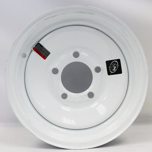 Kenda Loadstar Wheel and Tire Twelve Inch Five Hole Solid White