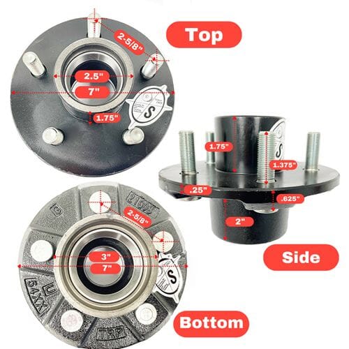 SOUTHWEST WHEEL® Round R30484X 84 Spindle & 5-4.5