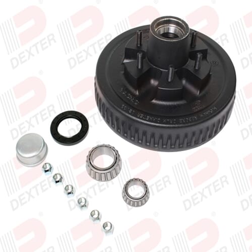 Dexter® Axle Dexter Hub & Drum, 5.2K, LM67010 Cup - K08-201-90