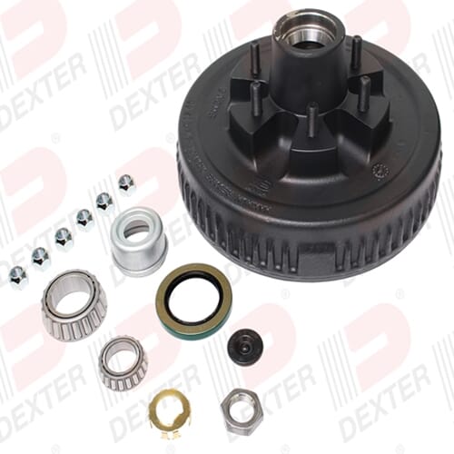 Dexter® Axle Dexter Drum 5.2K axle,6-5.50 BC, studded 1/2