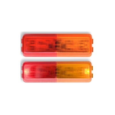Optronics 2 Pack 2 Round Red 3 Diode LED Marker Lights P2