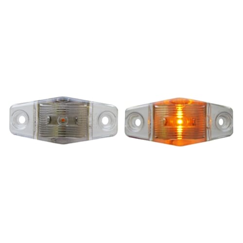 Optronics Clear Lens Mini Sealed Amber LED Horizontal-Vertical