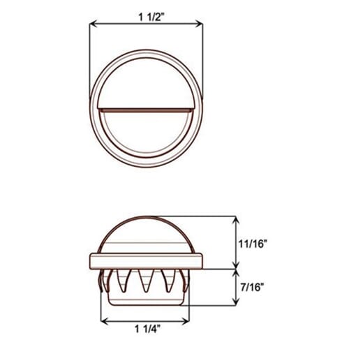 Optronics LED Snap-In Mini License Plate Light - LPL11CB