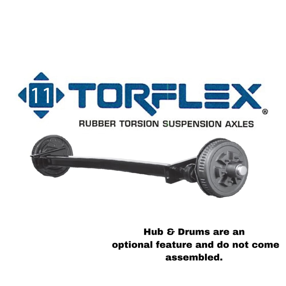 Dexter Torflex Torsion Axle 5,200 lb. #11 Dexter® Torflex® Rubber