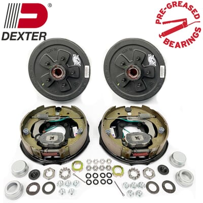 Aazon.co: New Trailer 5 on 5 Electric Brakes Hub Drus Coplete Kit