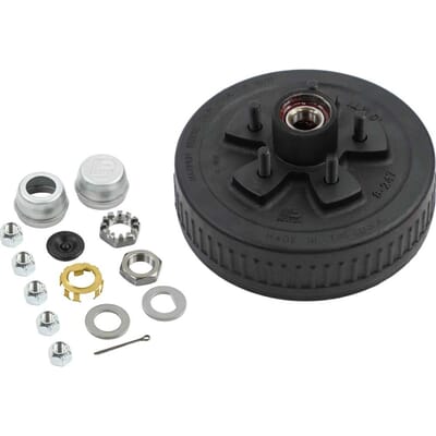 6000 Lb Trailer Hub Drum Kit with Self-Adjusting 7K Electric