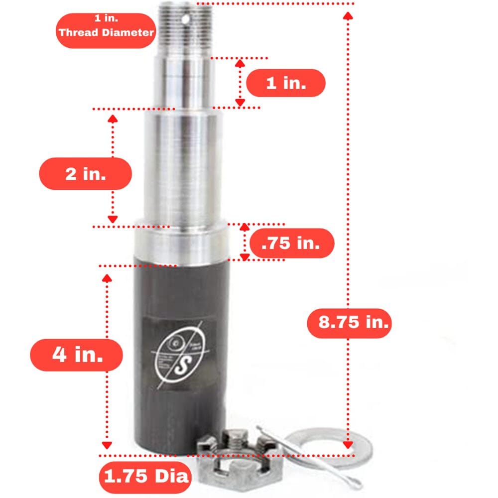 Dexter® Axle Round R30484X 84 Spindle & Pre-Greased Dexter 5-4.5