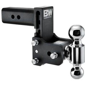2.5" Tow & Stow Adjustable Trailer Hitch Dual Ball Mount 5" Drop (2" x 2-5/16") - TS20037B