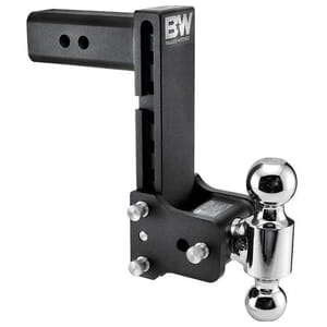 2.5" Tow & Stow Adjustable Trailer Hitch Dual Ball Mount 8.5" Drop (2" x 2-5/16") - TS20043B