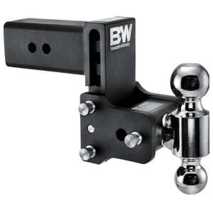 3" Tow & Stow Adjustable Trailer Hitch Dual Ball Mount 4.5" Drop (2" x 2-5/16") - TS30037B