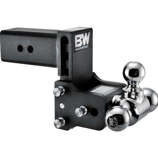 3" Tow & Stow Adjustable Trailer Hitch Tri-Ball Mount 4.5" Drop (1-7/8" x 2" x 2-5/16") - TS30048B