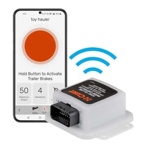 CURT Echo In-Line Trailer Brake Controller, Bluetooth® Smartphone Connection - 51200