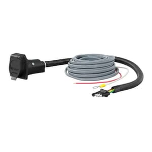 Curt 4-Way Flat Electrical Adapter with Brake Controller Wiring - 57186