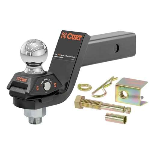 Curt RockerBall Cushion Hitch with 2" Ball (2" Shank, 7,500 lbs., 3" Drop) - 45143
