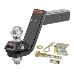 Curt RockerBall Cushion Hitch with 2" Ball (2" Shank, 7,500 lbs., 5" Drop) - 45144