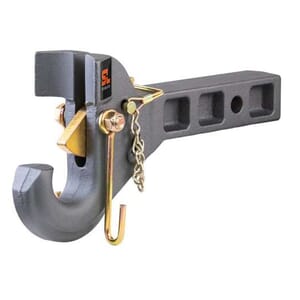 Curt SecureLatch Receiver-Mount Pintle Hook (2" Shank, 14K, 2-1/2" or 3" Lunette) - 48405