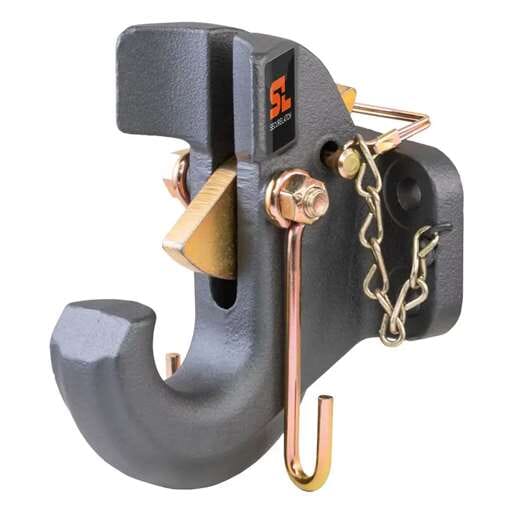 Curt SecureLatch Pintle Hook (30,000 lbs, 2-1/2" or 3" Lunette) - 48505