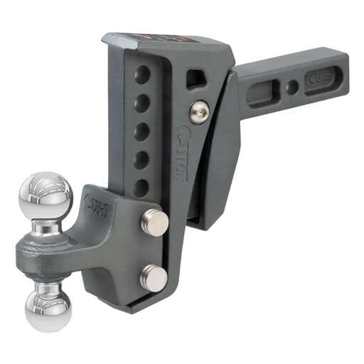 Curt Rebellion XD Adjustable Cushion Hitch (2" Shank, 2", 2-5/16" Balls, 15K) - 45951