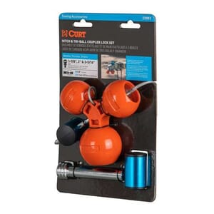 Curt Hitch & Tri-Ball Coupler Lock Set (Up to 2-1/2" Receiver, 1-7/8", 2", 2-5/16") - 23083