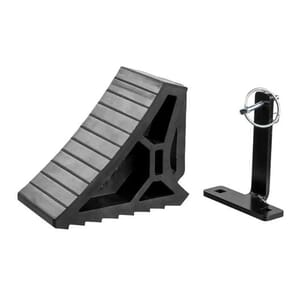 Curt HD Wheel Chock with Mounting Bracket - 22803