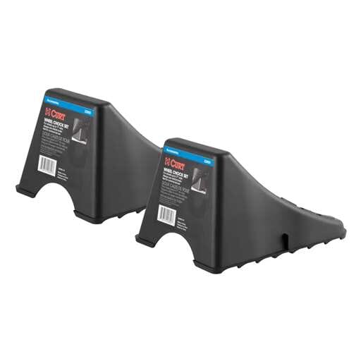 Curt Wheel Chock Set (Up to 17" Wide Wheels) - 22800