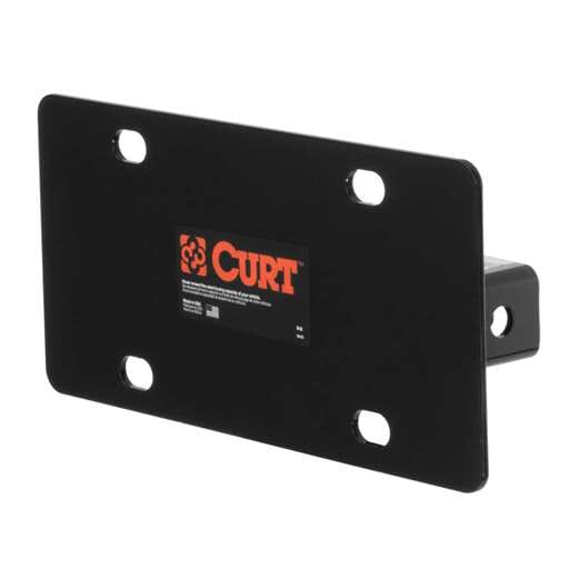 Curt Hitch-Mounted License Plate Holder (Fits 2" Receiver) - 31002