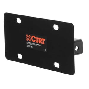 Curt Hitch-Mounted License Plate Holder (Fits 2" Receiver) - 31002