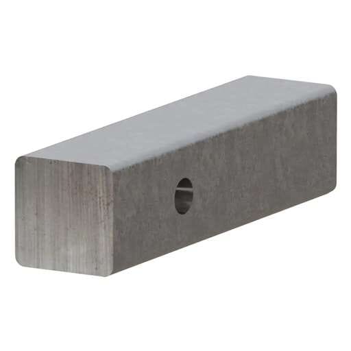 Curt 2 Inch x 8 Inch Raw Steel Hitch Bar - 49537