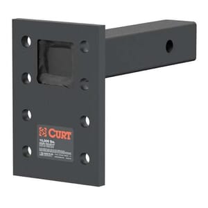 Curt Adjustable Pintle Mount (2" Shank, 10,000 lbs., 7" High, 8" Long) - 48324