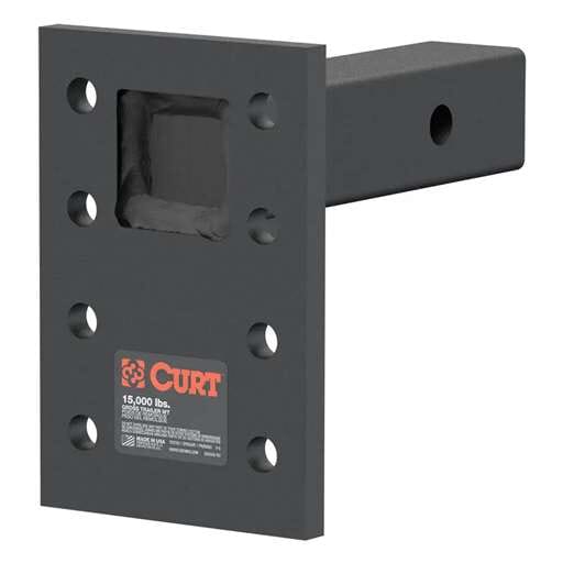 Curt Adjustable Pintle Mount (2" Shank, 15,000 lbs., 7" High, 6" Long) - 48328