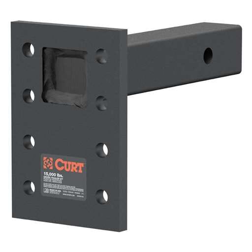 Curt Adjustable Pintle Mount (2" Shank, 15,000 lbs., 7" High, 8" Long) - 48325
