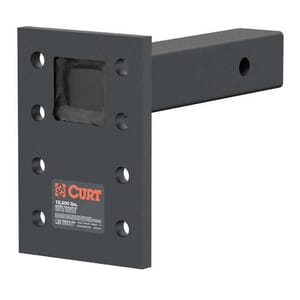 Curt Adjustable Pintle Mount (2" Shank, 15,000 lbs., 7" High, 8" Long) - 48325