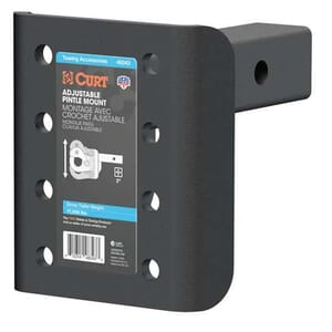 Curt Adjustable Pintle Mount (2" Shank, 17,000 lbs., 7-1/4" High, 6" Long) - 48343